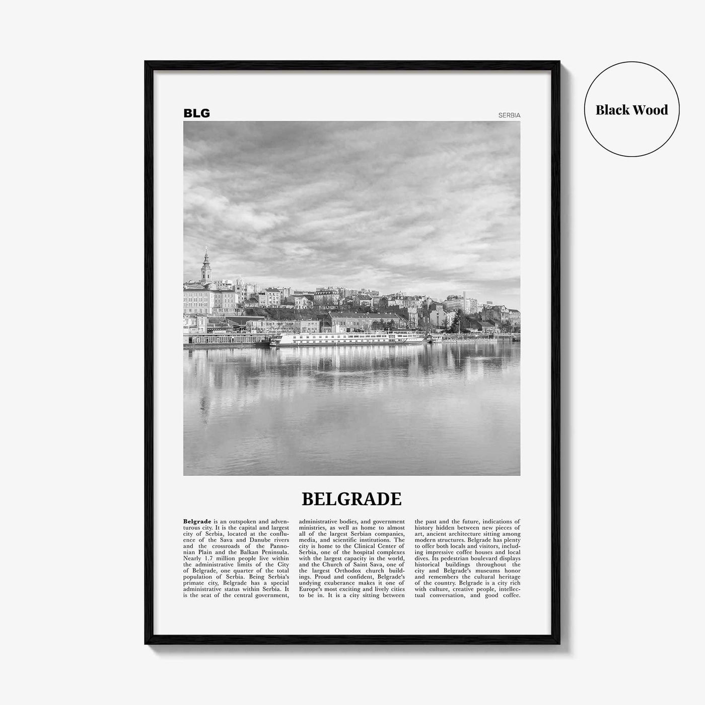 Belgrade Print Black and White, Belgrade Wall Art, Belgrade Poster, Belgrade Photo, Belgrade Decor, Serbia, Beograd, Београд Србија, Europe