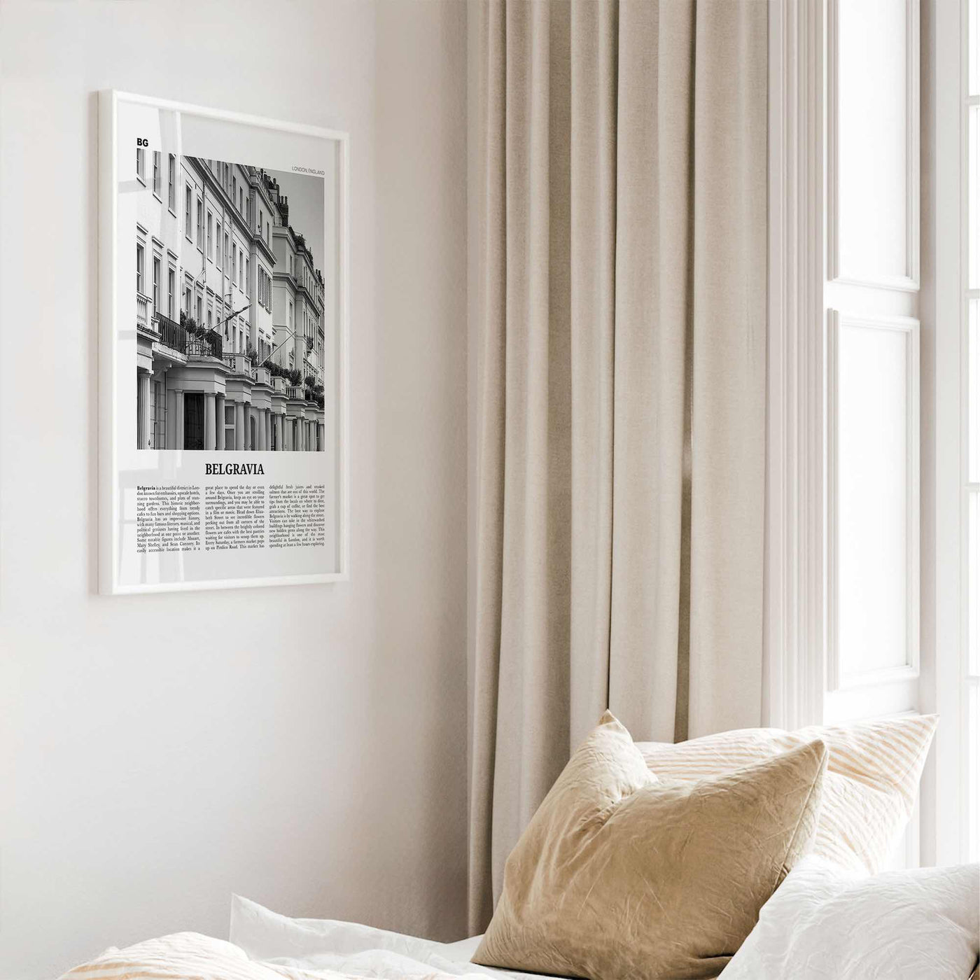 Belgravia Print Black and White, Belgravia Wall Art, Belgravia Poster, Belgravia Photo, Belgravia Wall Décor, Belgravia Map, London, England