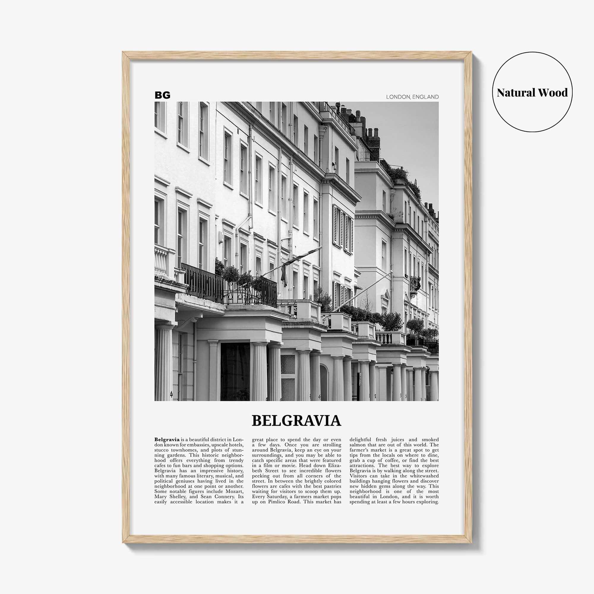 Belgravia Print Black and White, Belgravia Wall Art, Belgravia Poster, Belgravia Photo, Belgravia Wall Décor, Belgravia Map, London, England
