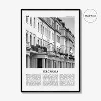 Belgravia Print Black and White, Belgravia Wall Art, Belgravia Poster, Belgravia Photo, Belgravia Wall Décor, Belgravia Map, London, England
