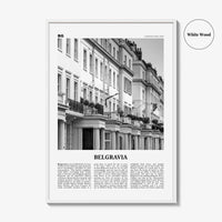 Belgravia Print Black and White, Belgravia Wall Art, Belgravia Poster, Belgravia Photo, Belgravia Wall Décor, Belgravia Map, London, England