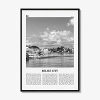 Belize City Print Black and White, Belize City Wall Art, Belize City Poster, Belize City Photo, Belize City Wall Décor, Belize City Map