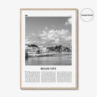 Belize City Print Black and White, Belize City Wall Art, Belize City Poster, Belize City Photo, Belize City Wall Décor, Belize City Map