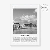 Belize City Print Black and White, Belize City Wall Art, Belize City Poster, Belize City Photo, Belize City Wall Décor, Belize City Map