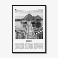 Belize Print Black and White, Belize Wall Art, Belize Poster, Belize Photo, Belice, Belmopan, British Honduras, Central America