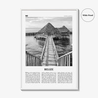 Belize Print Black and White, Belize Wall Art, Belize Poster, Belize Photo, Belice, Belmopan, British Honduras, Central America