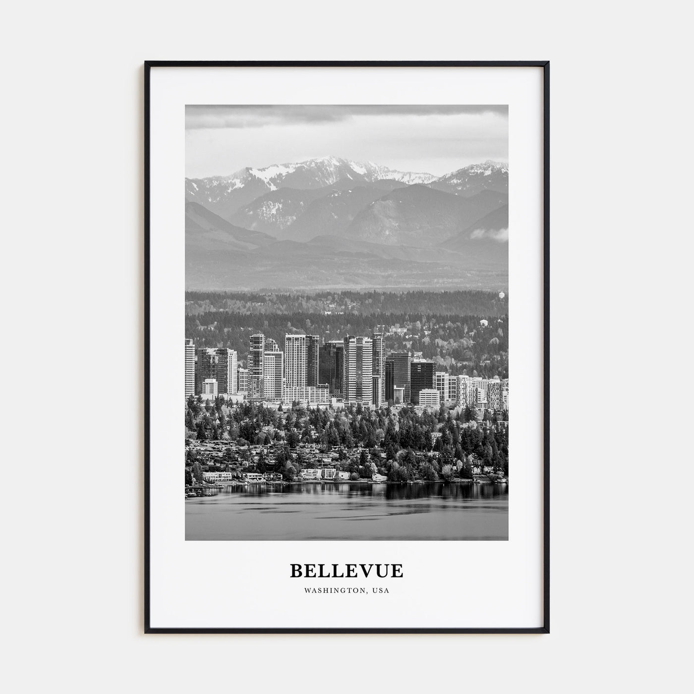 Bellevue Portrait B&W No 1 Poster
