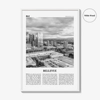 Bellevue Print Black and White No 2, Bellevue Wall Art, Bellevue Poster, Bellevue Photo, Bellevue Wall Décor, Washington, USA, United States