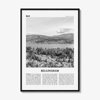 Bellingham Print Black and White, Bellingham Wall Art, Bellingham Poster, Bellingham Photo, Bellingham Wall Décor, Washington, USA