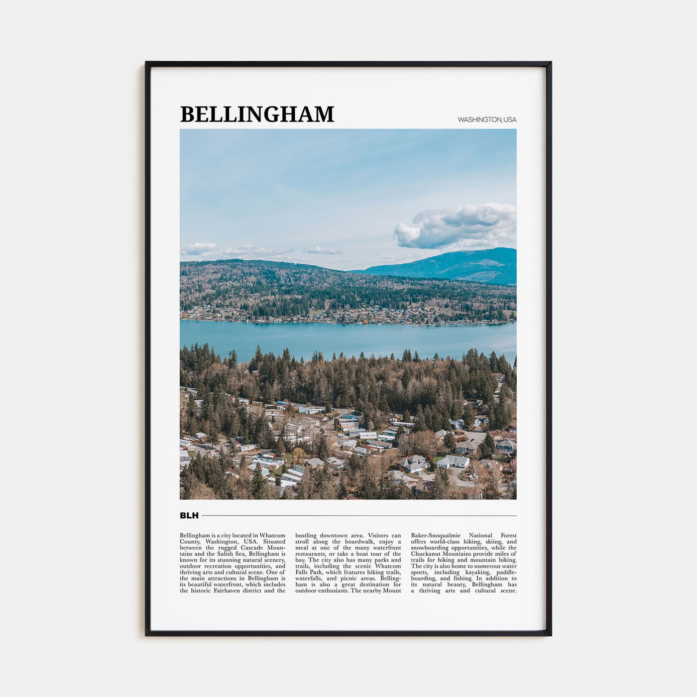 Bellingham Travel Color Poster