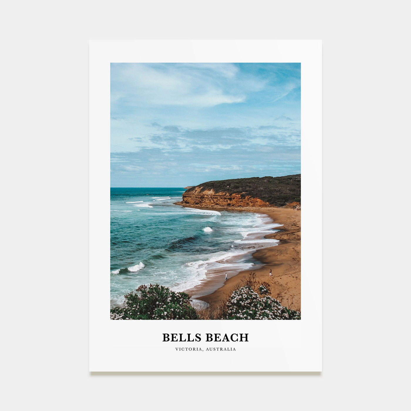 Bells Beach Portrait Color Poster