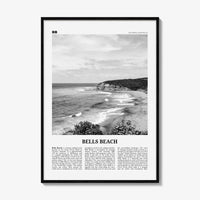 Bells Beach Print Black and White, Bells Beach Wall Art, Bells Beach Poster, Bells Beach Photo, Bells Beach Wall Décor, Bells Beach Map
