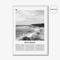 Bells Beach Print Black and White, Bells Beach Wall Art, Bells Beach Poster, Bells Beach Photo, Bells Beach Wall Décor, Bells Beach Map