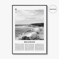 Bells Beach Print Black and White, Bells Beach Wall Art, Bells Beach Poster, Bells Beach Photo, Bells Beach Wall Décor, Bells Beach Map