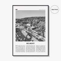 Belmont Print Black and White, Belmont Wall Art, Belmont Poster, Belmont Photo, Belmont Wall Décor, Belmont Map, Massachusetts, USA