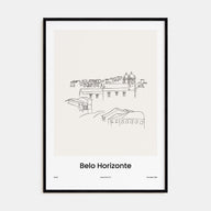 Belo Horizonte Drawn Poster