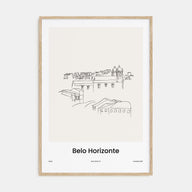 Belo Horizonte Drawn Poster