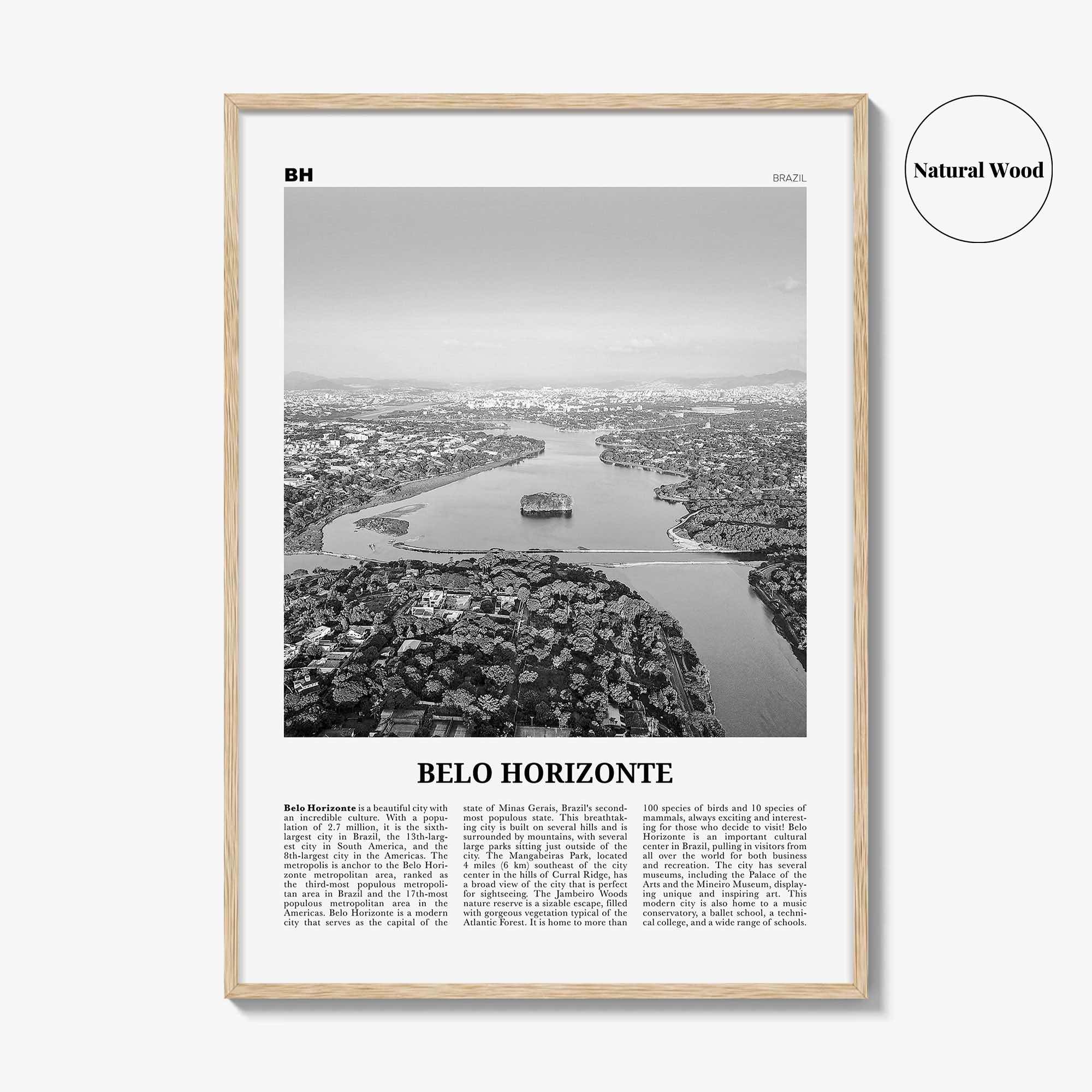 Belo Horizonte Print Black and White, Belo Horizonte Wall Art, Belo Horizonte Poster, Belo Horizonte Photo, Brazil, Brasil, South America