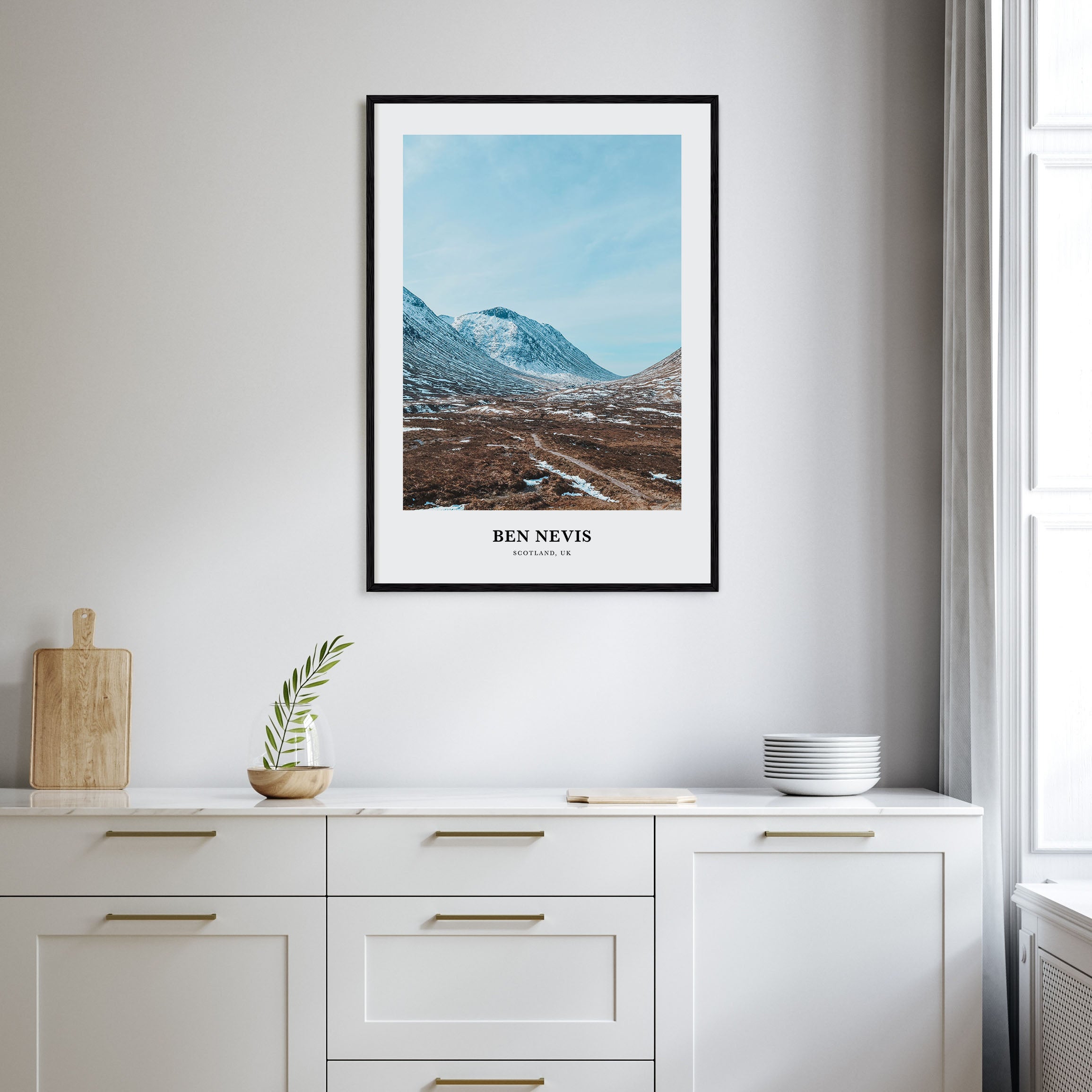 Ben Nevis Portrait Color Poster