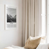 Ben Nevis Print Black and White, Ben Nevis Wall Art, Ben Nevis Poster, Ben Nevis Photo, Ben Nevis Wall Décor, Ben Nevis Map, Scotland, UK