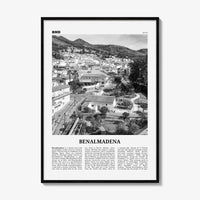 Benalmadena Print Black and White, Benalmadena Wall Art, Benalmadena Poster, Benalmadena Photo, Benalmadena Wall Décor, Benalmadena Map,