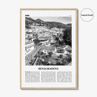 Benalmadena Print Black and White, Benalmadena Wall Art, Benalmadena Poster, Benalmadena Photo, Benalmadena Wall Décor, Benalmadena Map,