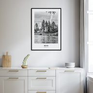 Bend Portrait B&W Poster