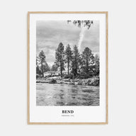 Bend Portrait B&W Poster