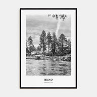 Bend Portrait B&W Poster
