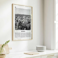 Bendigo Print Black and White, Bendigo Wall Art, Bendigo Poster, Bendigo Photo, Bendigo Wall Décor, Bendigo Map, Australia