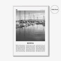Benicia Print Black and White, Benicia Wall Art, Benicia Poster, Benicia Photo, Benicia Wall Décor, Benicia Map, California, USA