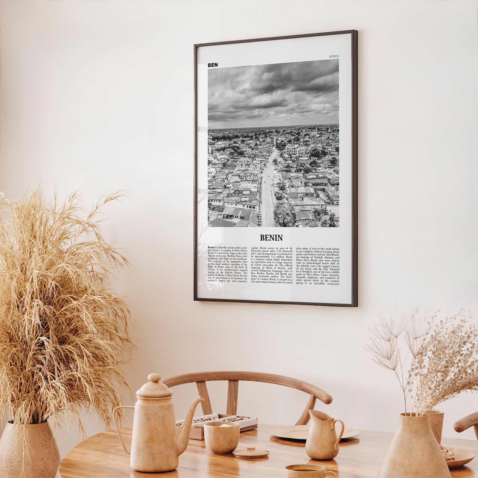 Benin Print Black and White, Benin Wall Art, Benin Poster, Benin Photo, Benin Wall Decor, Bénin, Dahomey, Cotonou, Porto-Novoa, Africa