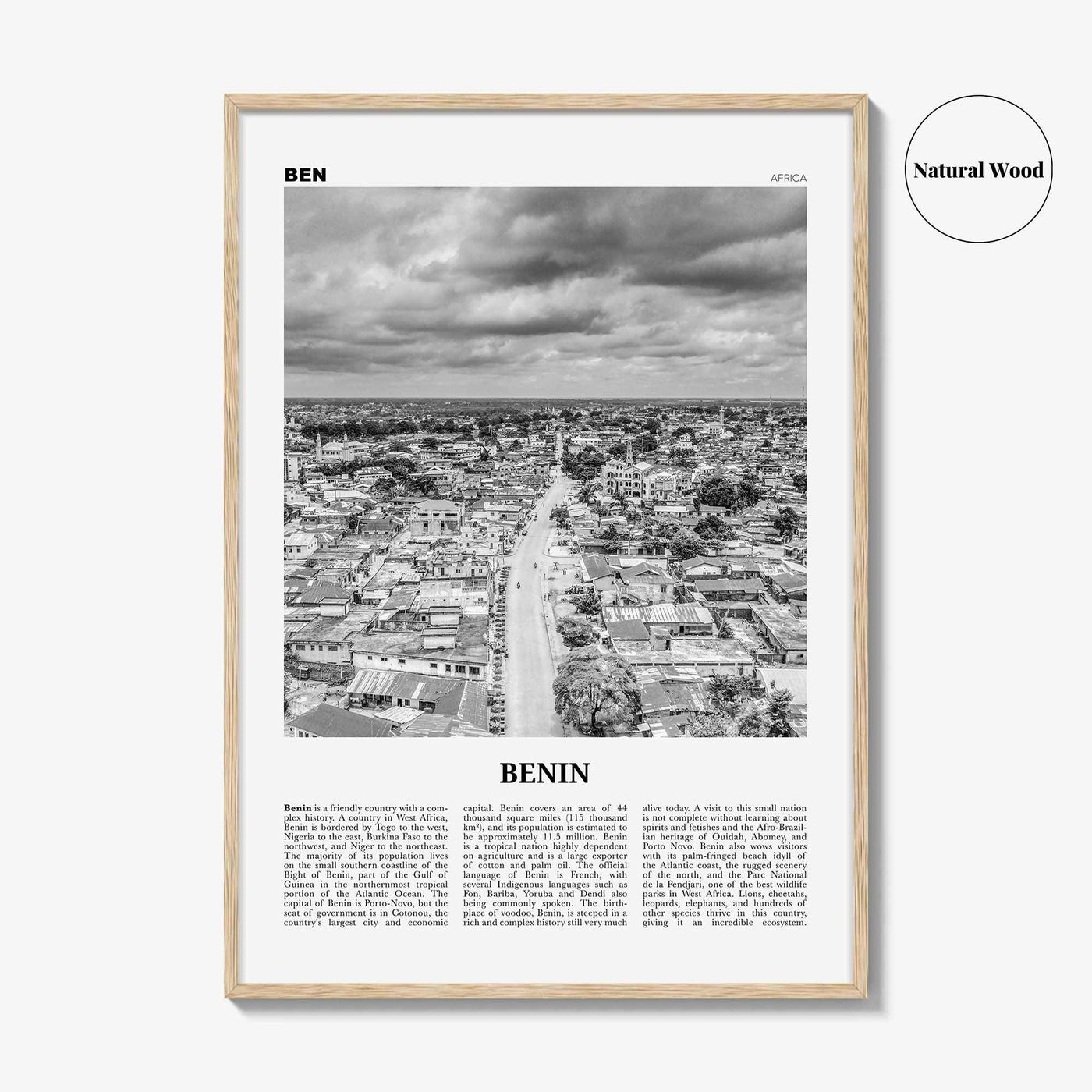 Benin Print Black and White, Benin Wall Art, Benin Poster, Benin Photo, Benin Wall Decor, Bénin, Dahomey, Cotonou, Porto-Novoa, Africa