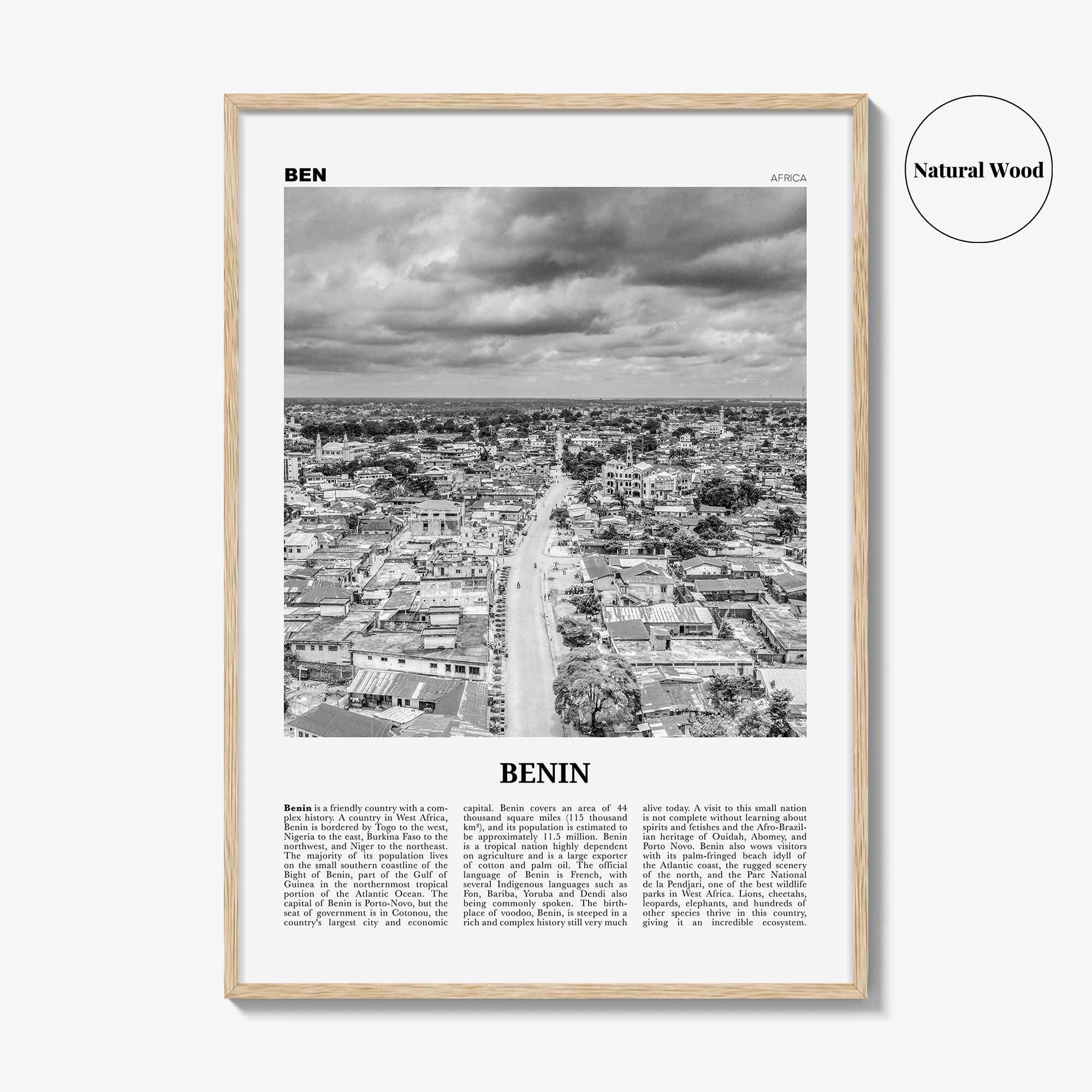 Benin Print Black and White, Benin Wall Art, Benin Poster, Benin Photo, Benin Wall Decor, Bénin, Dahomey, Cotonou, Porto-Novoa, Africa