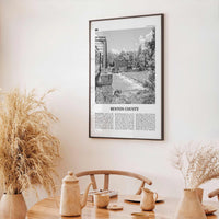 Benton County Print Black and White, Benton County Wall Art, Benton County Poster, Benton County Photo, Benton County Wall Décor, Benton Map