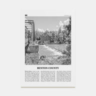 Benton County Travel B&W Poster