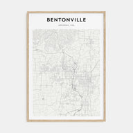 Bentonville Map Portrait Poster