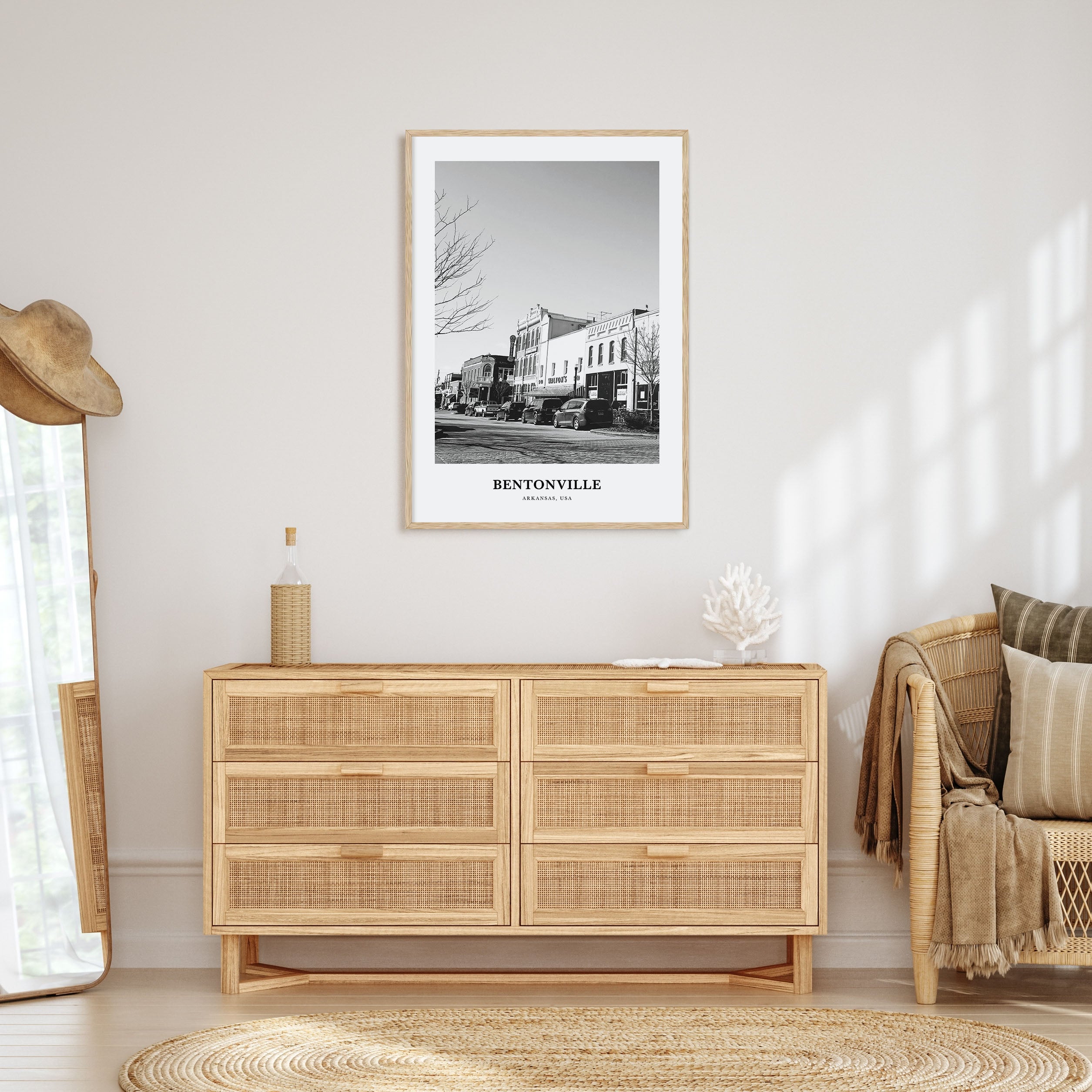 Bentonville Portrait B&W Poster