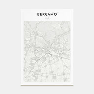 Bergamo Map Portrait Poster