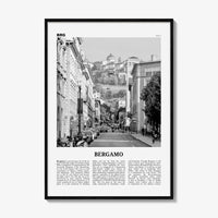 Bergamo Print Black and White, Bergamo Wall Art, Bergamo Poster, Bergamo Photo, Bergamo Wall Décor, Bèrghem, Italy, Italia, Lombardy