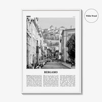 Bergamo Print Black and White, Bergamo Wall Art, Bergamo Poster, Bergamo Photo, Bergamo Wall Décor, Bèrghem, Italy, Italia, Lombardy