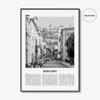 Bergamo Print Black and White, Bergamo Wall Art, Bergamo Poster, Bergamo Photo, Bergamo Wall Décor, Bèrghem, Italy, Italia, Lombardy