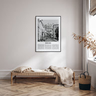 Bergamo Travel B&W Poster