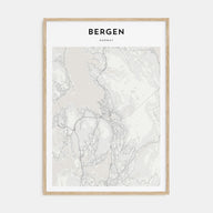 Bergen Map Portrait Poster