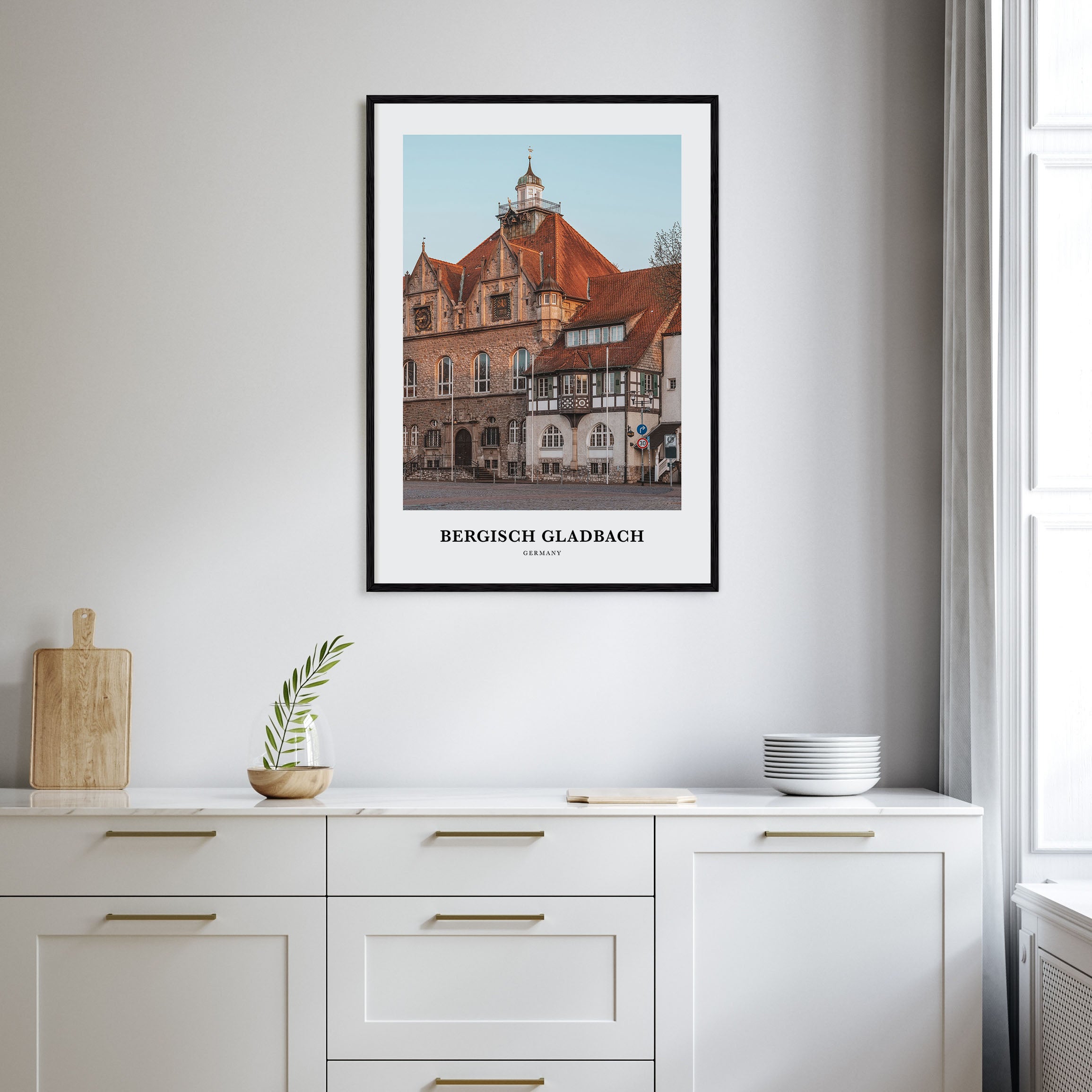 Bergisch Gladbach Portrait Color Poster