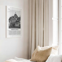 Bergisch Gladbach Print Black and White, Bergisch Gladbach Wall Art, Bergisch Gladbach Poster, Bergisch Gladbach Photo, Wall Décor, Map