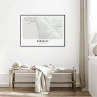 Berkeley Map Landscape Poster