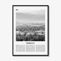 Berkeley Print Black and White, Berkeley Wall Art, Berkeley Poster, Berkeley Photo, Berkeley Wall Decor, California, USA, United States