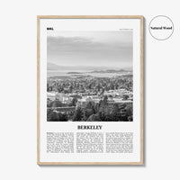 Berkeley Print Black and White, Berkeley Wall Art, Berkeley Poster, Berkeley Photo, Berkeley Wall Decor, California, USA, United States