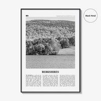 Berkshires Print Black and White, Berkshires Wall Art, Berkshires Poster, Berkshires Photo, Berkshires Map, Massachusetts, Connecticut, USA
